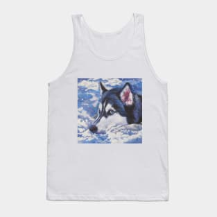 Siberian Husky Fine Art Painting Tank Top